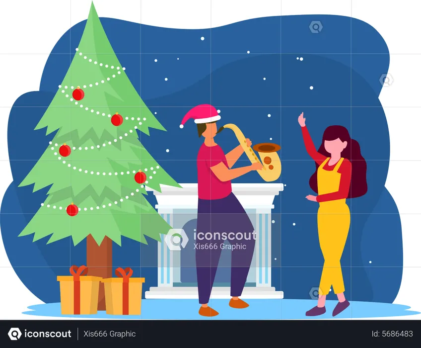 Christmas Celebration  Illustration