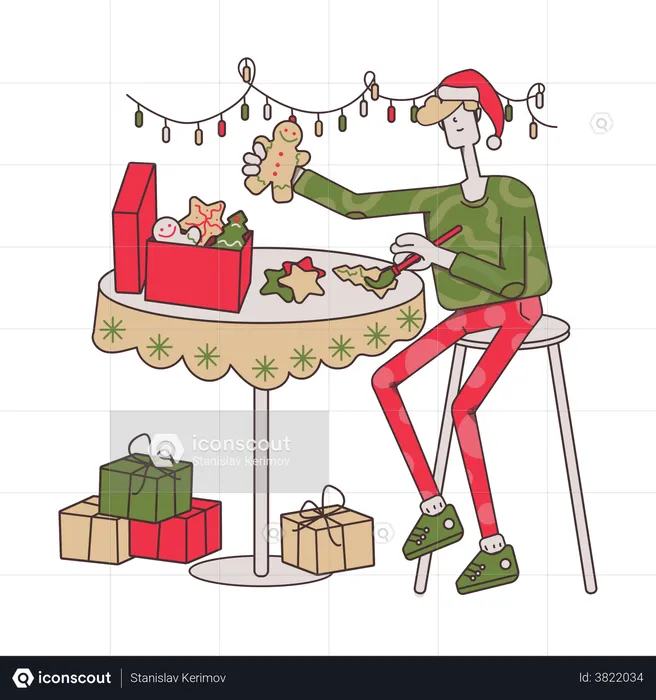 Christmas gift  Illustration