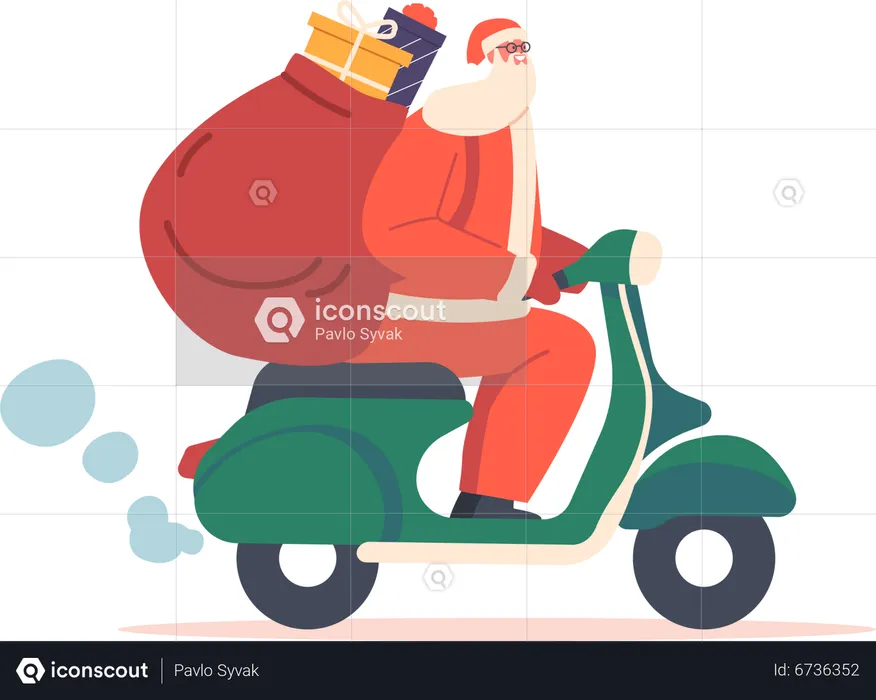 Christmas Gifts Delivery Service  Illustration