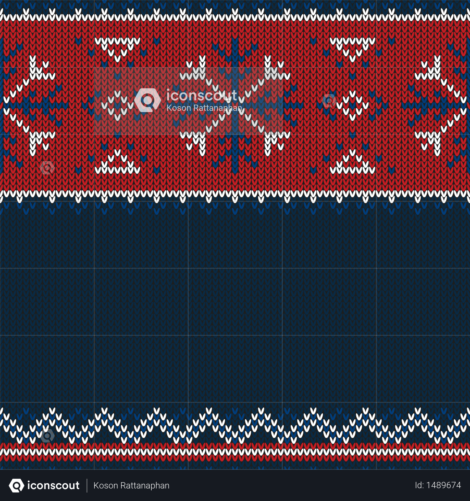 Premium Christmas Knitted Pattern Illustration Download In Png Vector Format