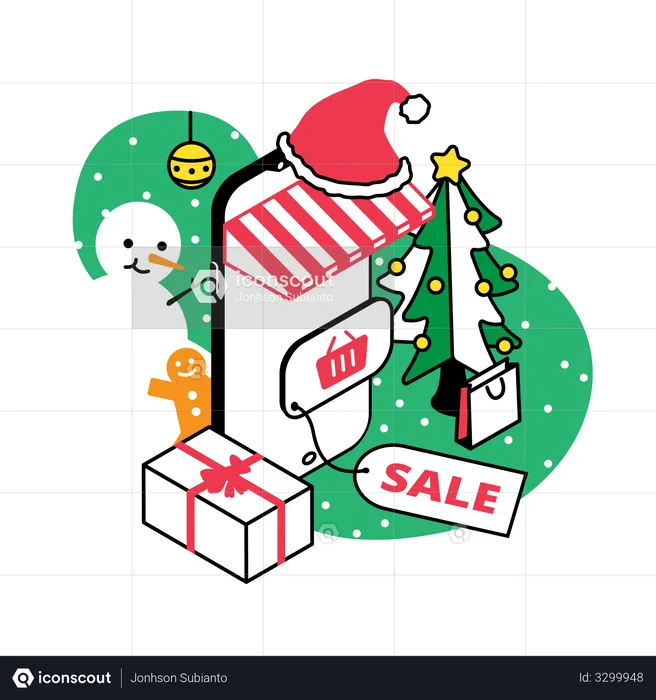 Christmas sale  Illustration
