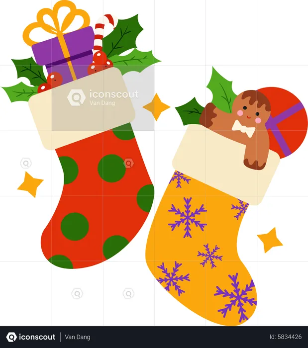 Christmas stocking  Illustration