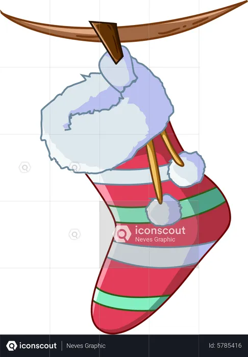 Christmas stocking  Illustration