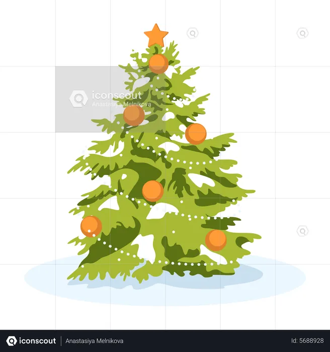 Christmas tree Decoration  Illustration