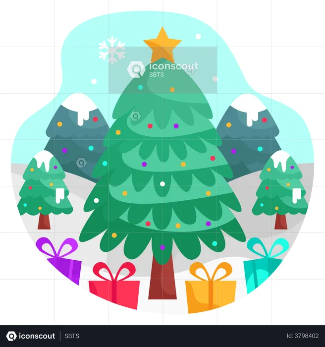 Christmas tree  Illustration