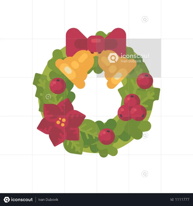 Christmas Wreath  Illustration