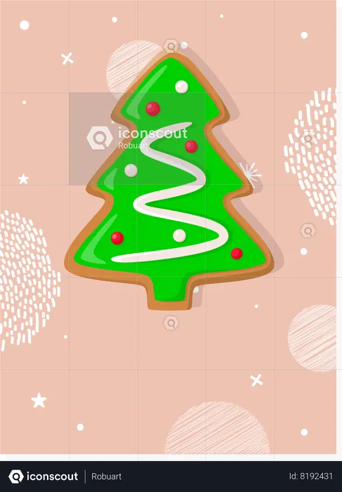 Christmas xmas tree decoration  Illustration