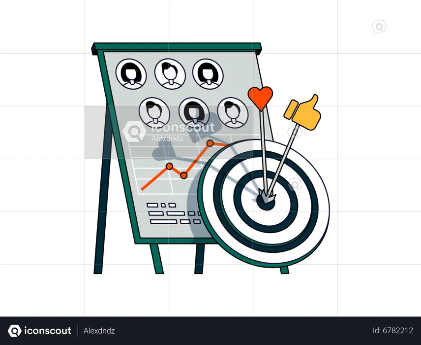 Cible marketing  Illustration