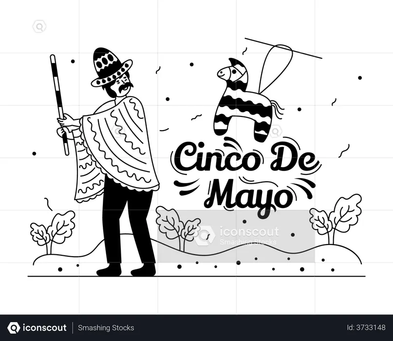 Cinco Mayo festival  Illustration