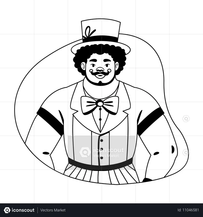 Circus Performer  Illustration