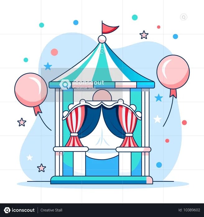 Circus Shop  Illustration