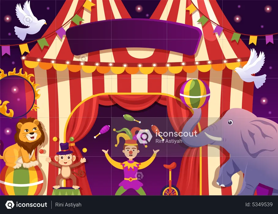 Circus Show  Illustration