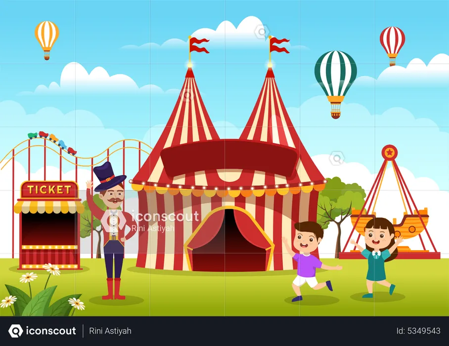 Circus Show Illustration