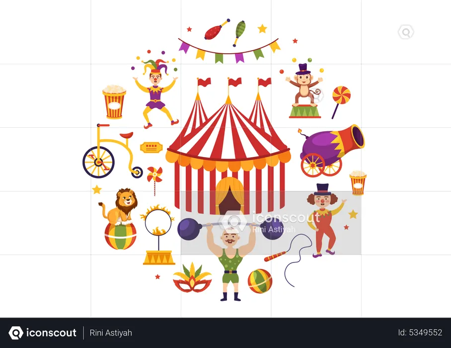 Circus Show  Illustration