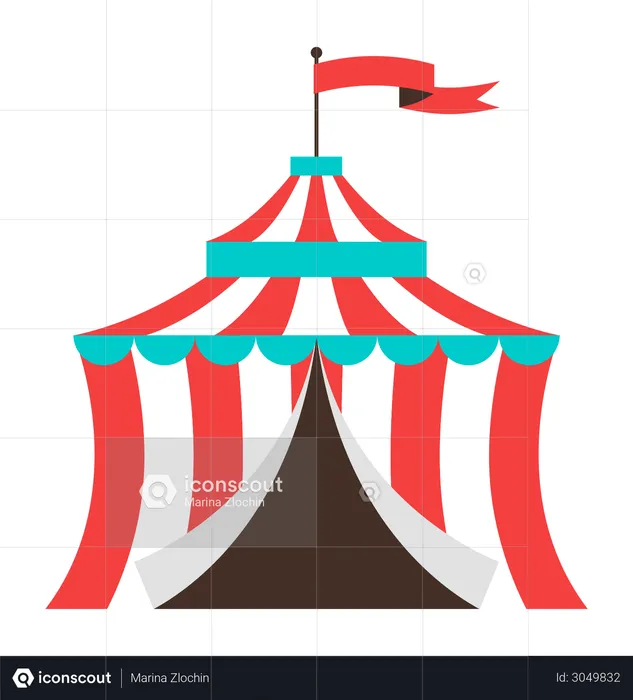 Circus Tent  Illustration