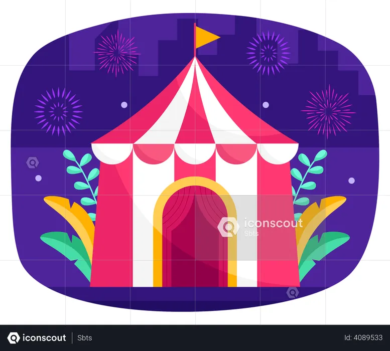 Circus tent  Illustration