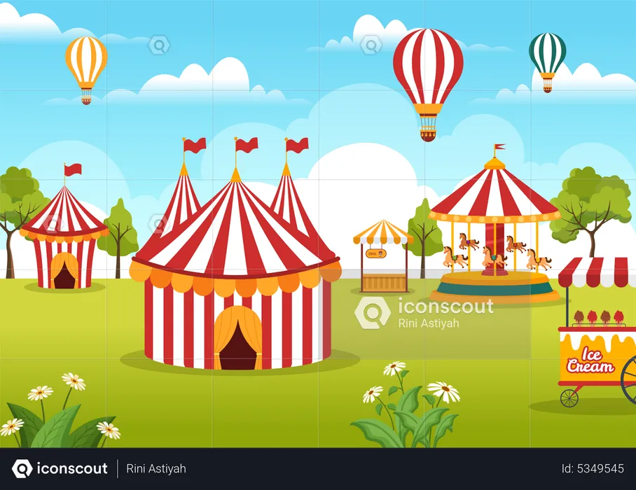 Circus tent Illustration