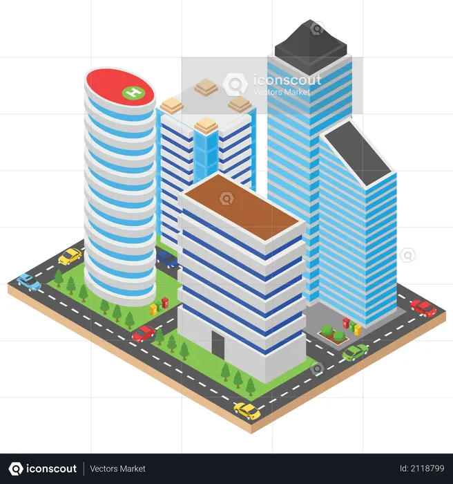 Cité urbaine  Illustration