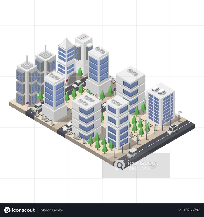 City building  Illustration