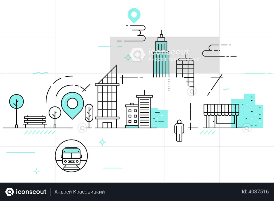 City Illustration - Free Download Miscellaneous Illustrations | IconScout