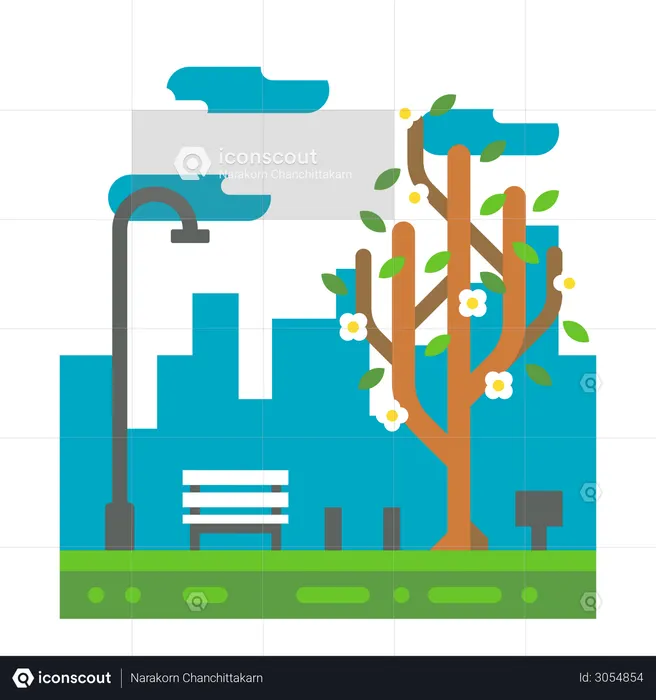 City park  Illustration