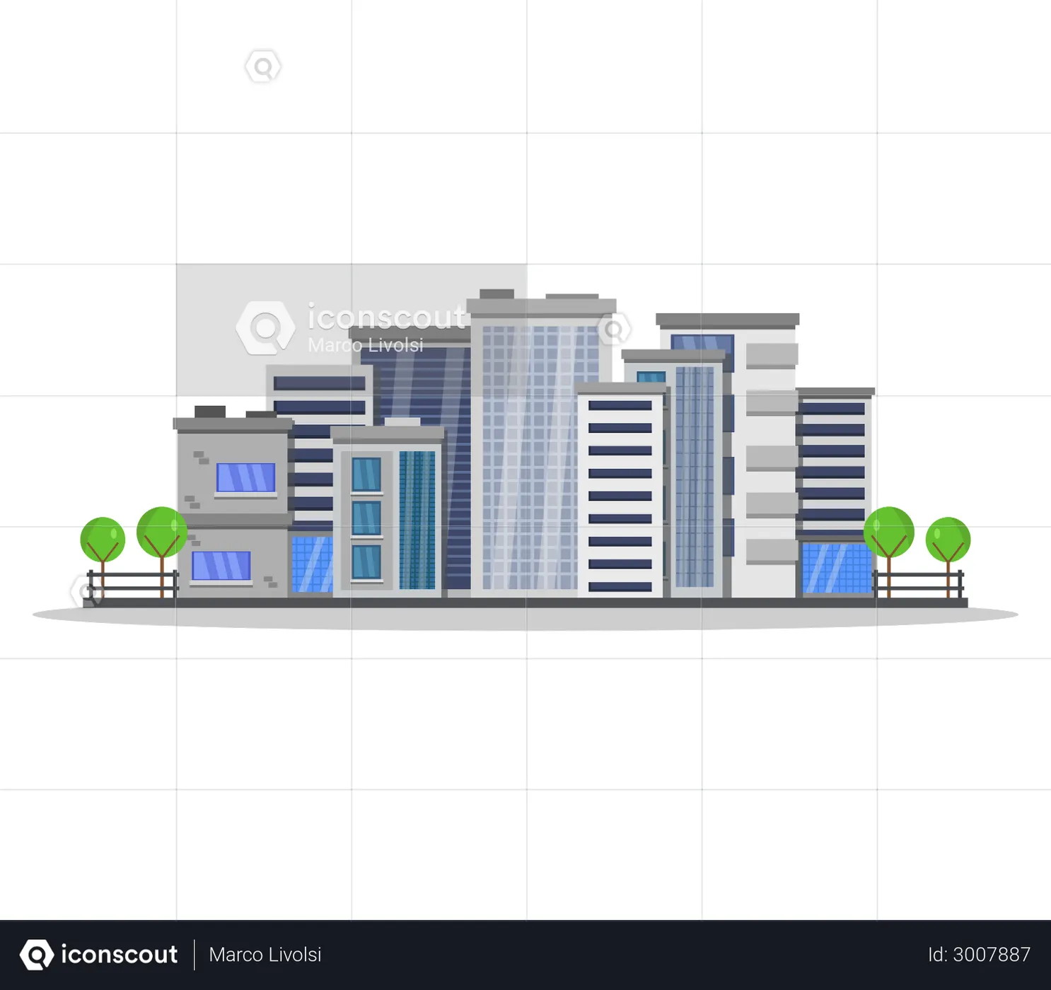 Cityscape Illustration - Free Download Buildings Illustrations | IconScout