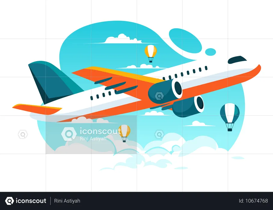 Civil Aviation Day  Illustration