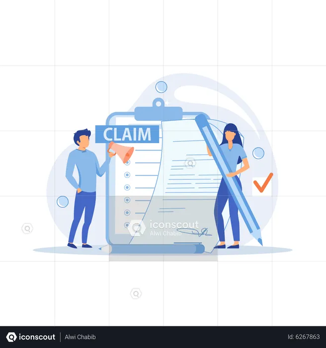 Claim approval report  Illustration