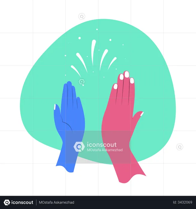 Clapping Hands  Illustration