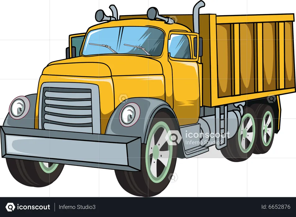 Classic big truck  Illustration
