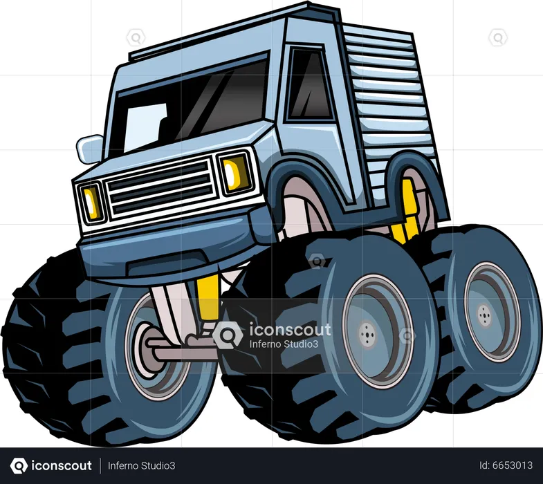 Classic big truck  Illustration