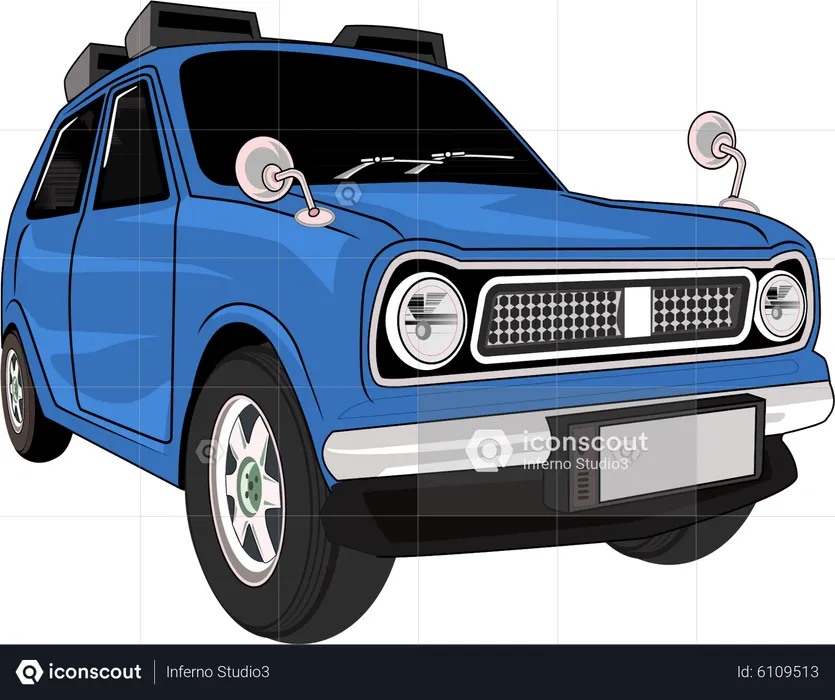 Classic Car  Illustration