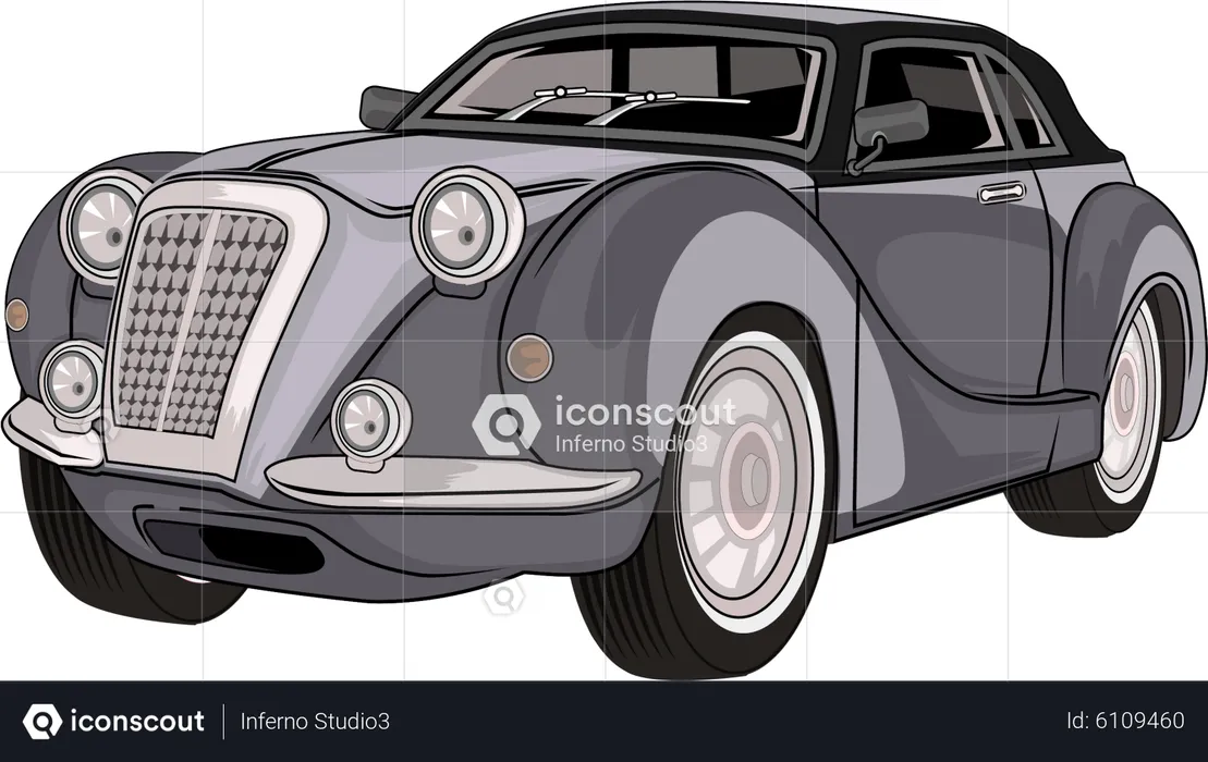 Classic Car  Illustration