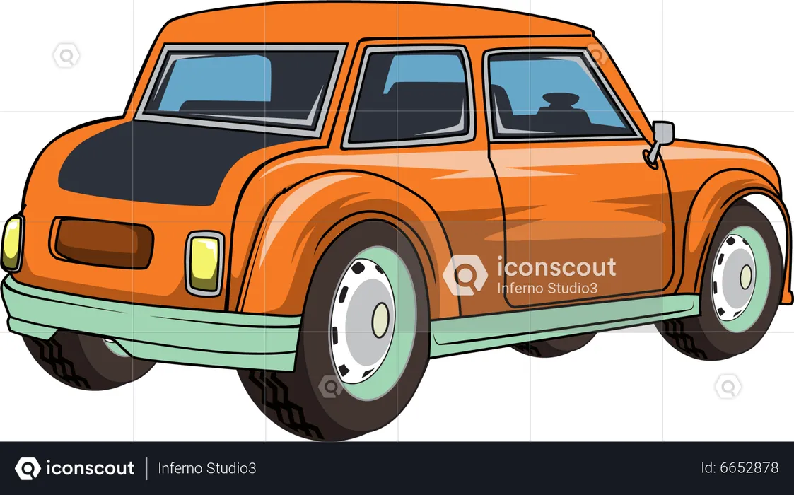 Classic car  Illustration