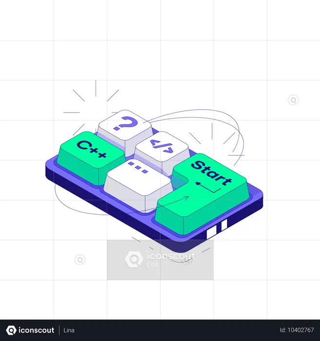 Clavier pour la programmation  Illustration