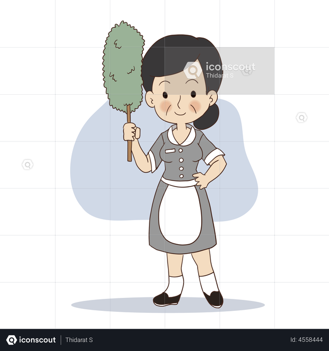Cleaner with dust remover Illustration