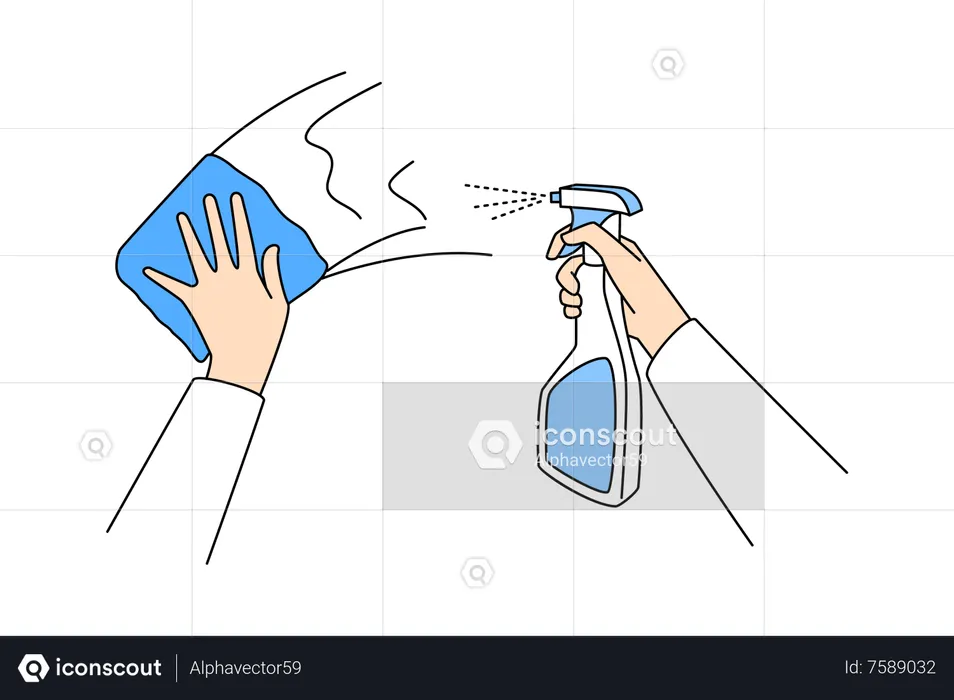 Cleaning surface  Illustration