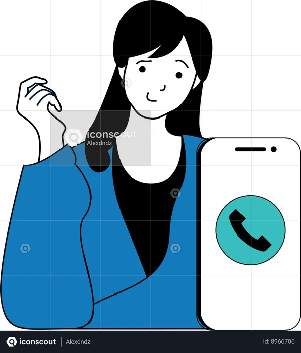 Client calls customer care for support  Illustration