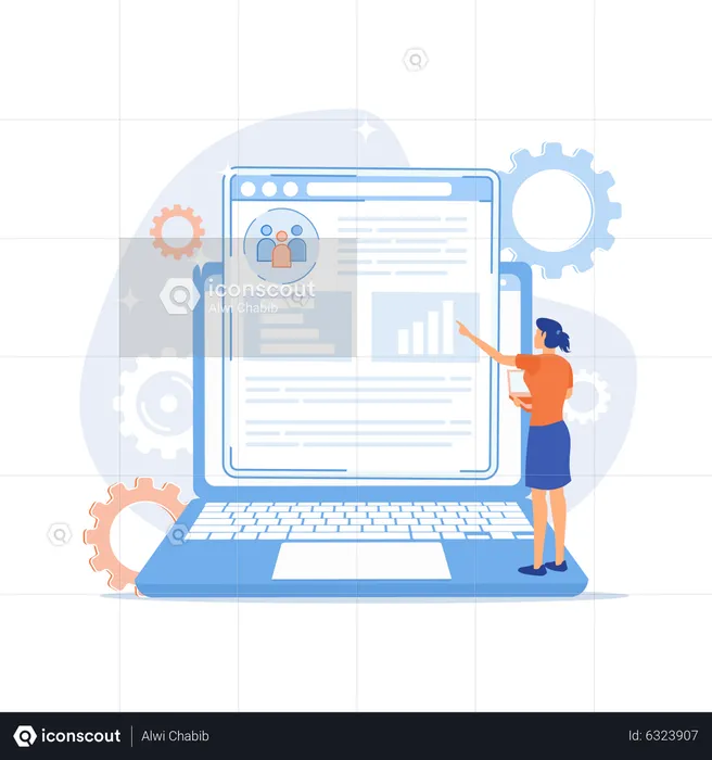 Client database analysis  Illustration