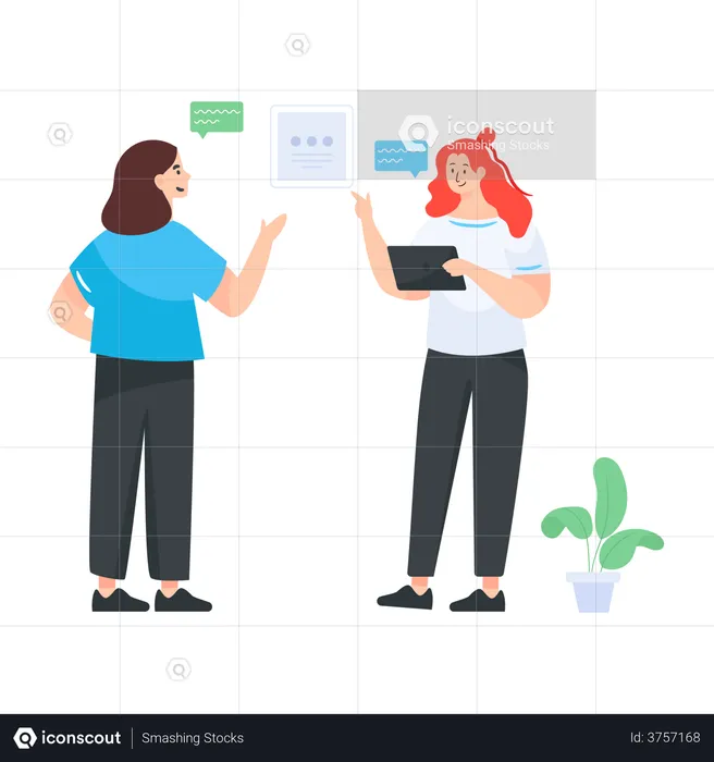 Client Meeting  Illustration