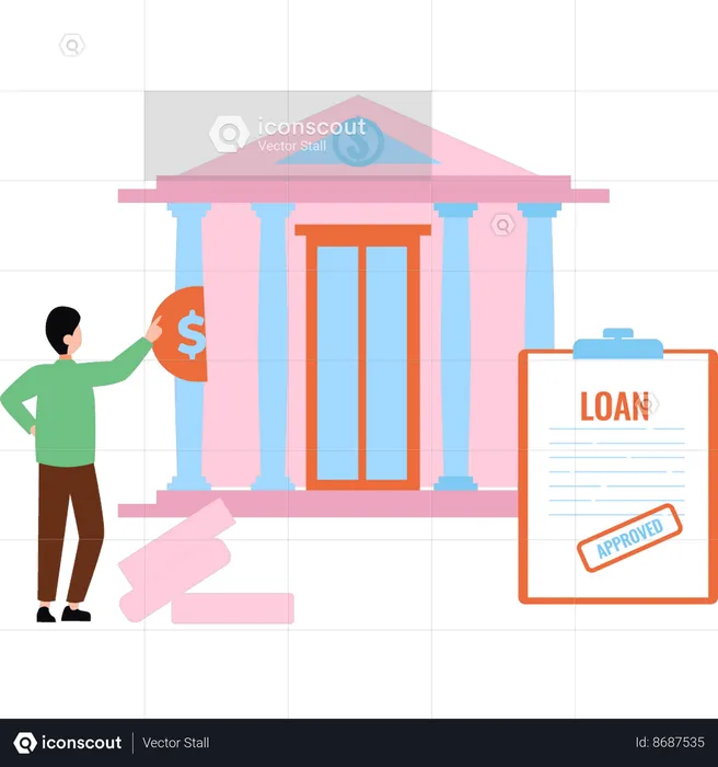 Client takes home loan  Illustration