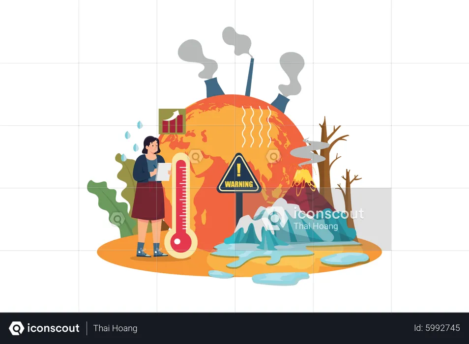 Climate Change  Illustration