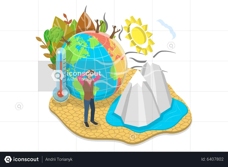 Climate Change  Illustration