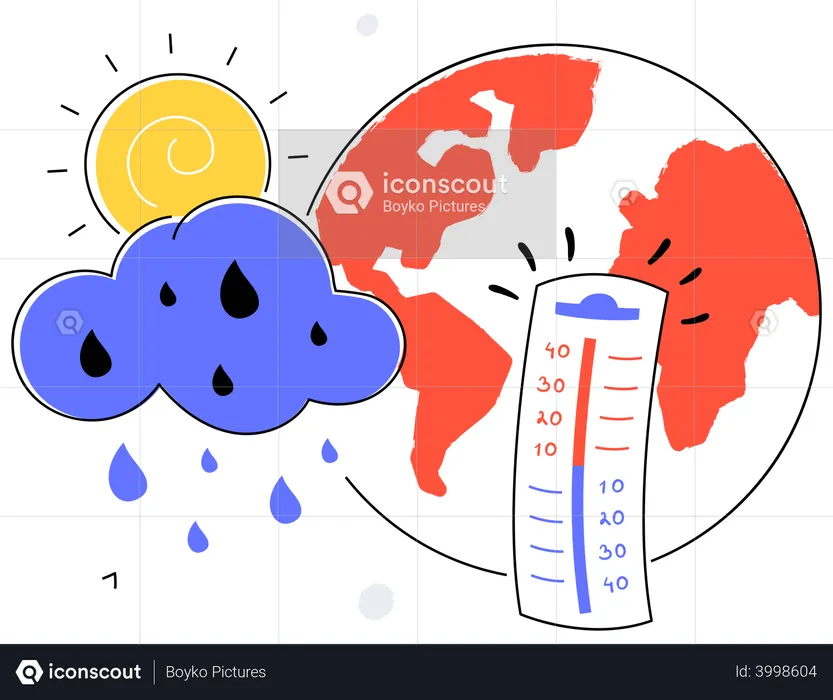 Climate change  Illustration