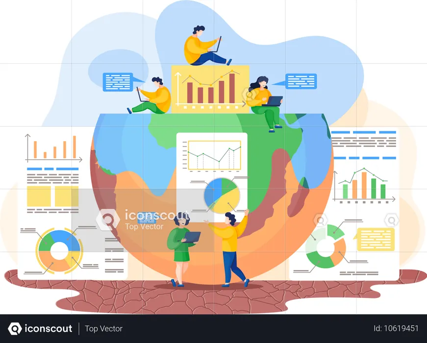 Climate change indicators  Illustration