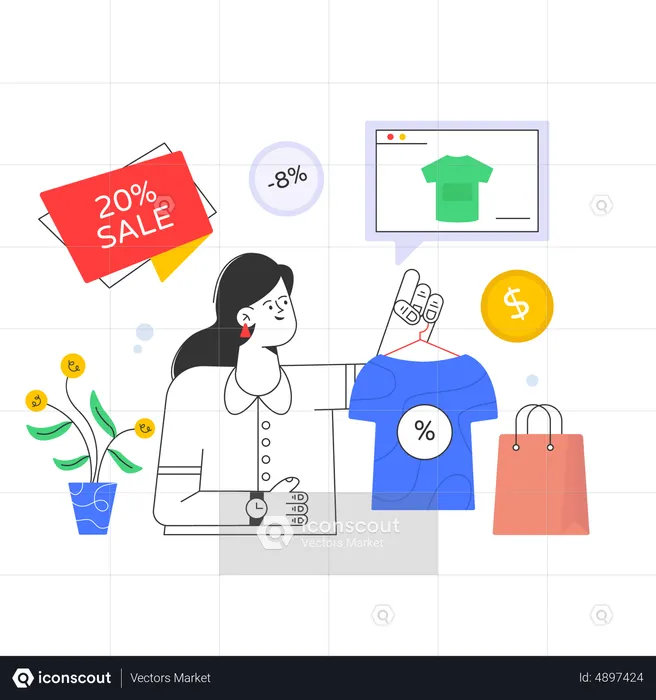 Clothes Offer  Illustration