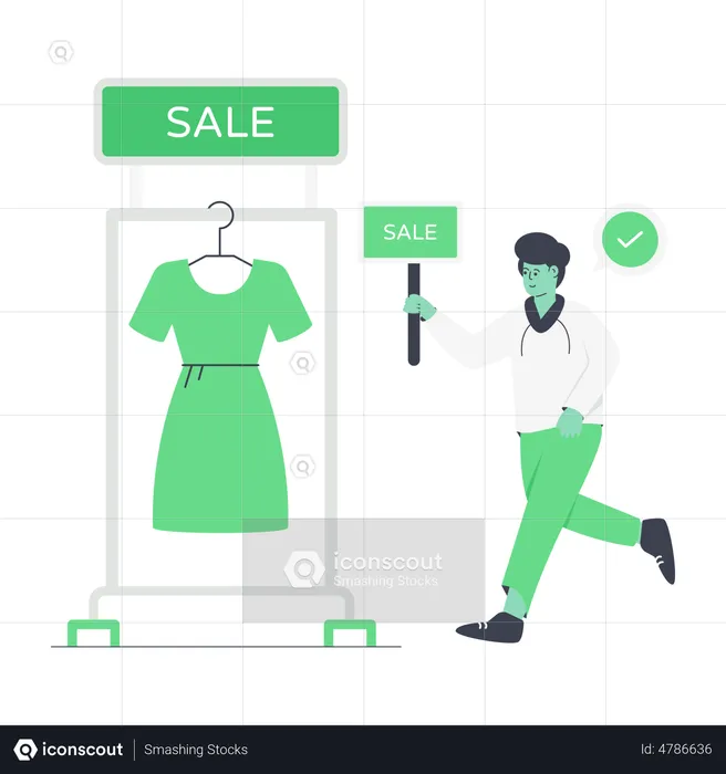 Clothes Sale  Illustration