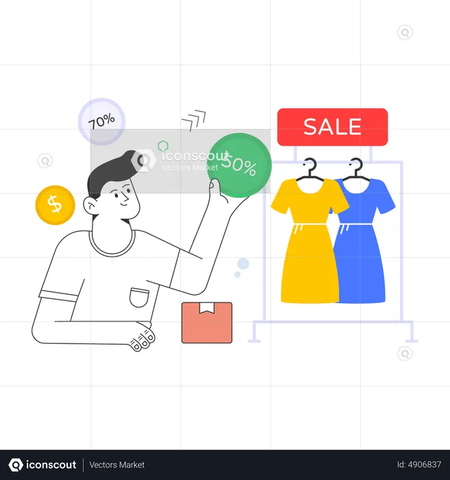 Clothing Discount  Illustration
