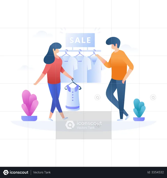 Clothing Sale  Illustration