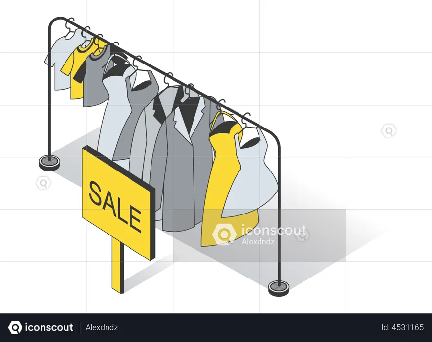 Clothing Sale  Illustration